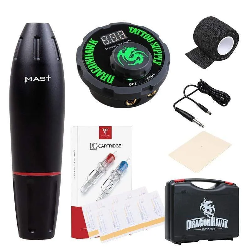 Tattoo Kit Professionelles Tattoo Drehstift Maschinenset Permanent Make-up Patrone Nadel Tattoo Body Art
