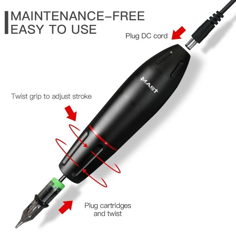 Tattoo Kit Professionelles Tattoo Drehstift Maschinenset Permanent Make-up Patrone Nadel Tattoo Body Art