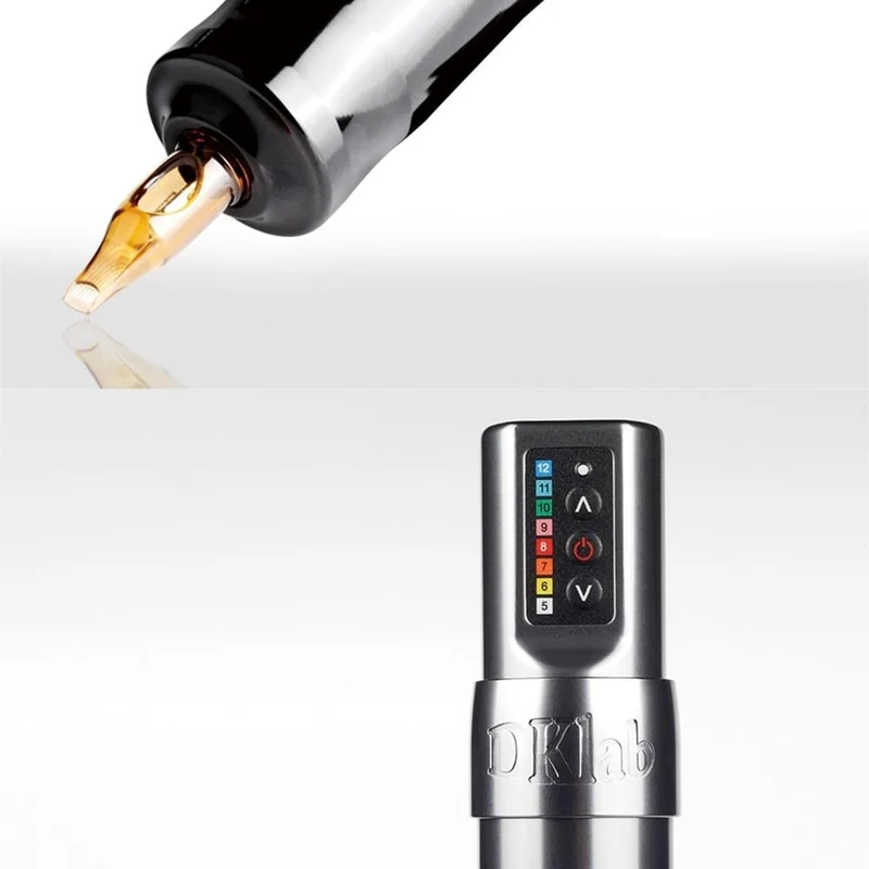DKLAB DK-W1 Drahtloser Tattoo-Maschinenstift,Professioneller Drahtloser Tattoo-Stift,Kundenspezifischer kernloser Motor,Richtige Ausgangsspannung