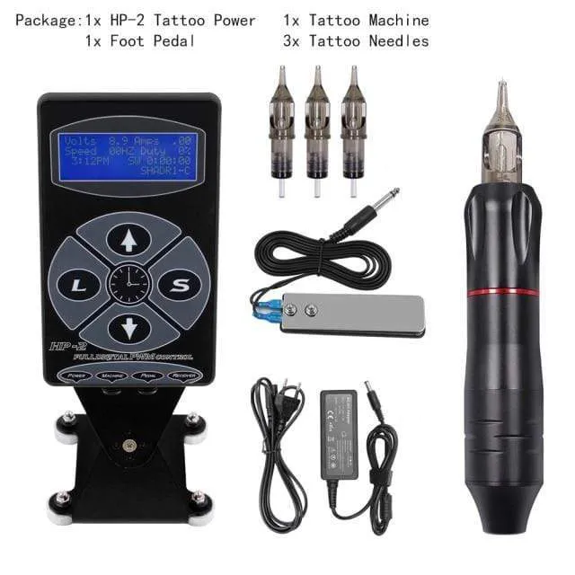 Tattoo Machine Kit Professionelle Komplette Tattoo Maschine Stift LCD Touchscreen Tattoo Power Cartridges für Tattoo Anfänger Künstler