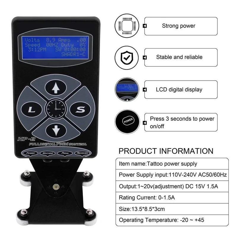 Tattoo Machine Kit Professionelle Komplette Tattoo Maschine Stift LCD Touchscreen Tattoo Power Cartridges für Tattoo Anfänger Künstler