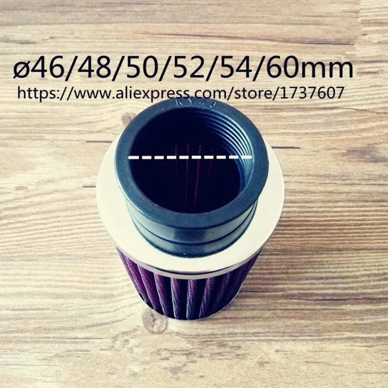 Motorrad-Luftfilter SR400 H-ONDA CB550 CB750 Kawasaki KZ650 Zephyr 750 Luftfilter & Systeme 46MM 48MM 50MM 52MM 54MM 60MM