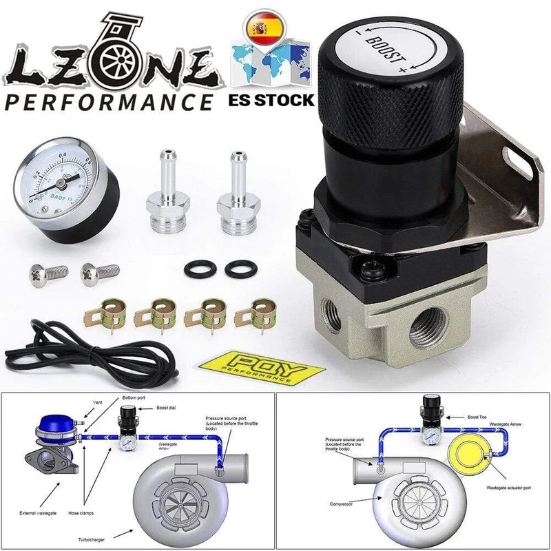 LZONE - T2 UNIVERSAL EINSTELLBARER MANUELLER TURBO-BOOST-CONTROLLER 1-150 PSI SR20DET SR JR5811