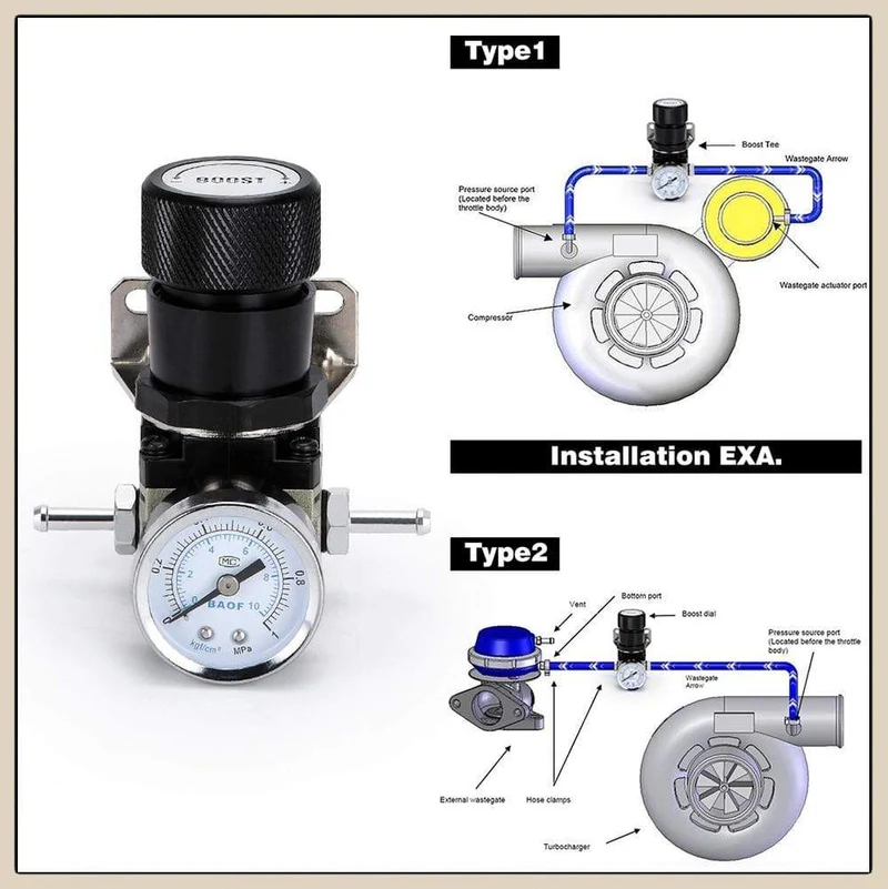 LZONE - T2 UNIVERSAL EINSTELLBARER MANUELLER TURBO-BOOST-CONTROLLER 1-150 PSI SR20DET SR JR5811