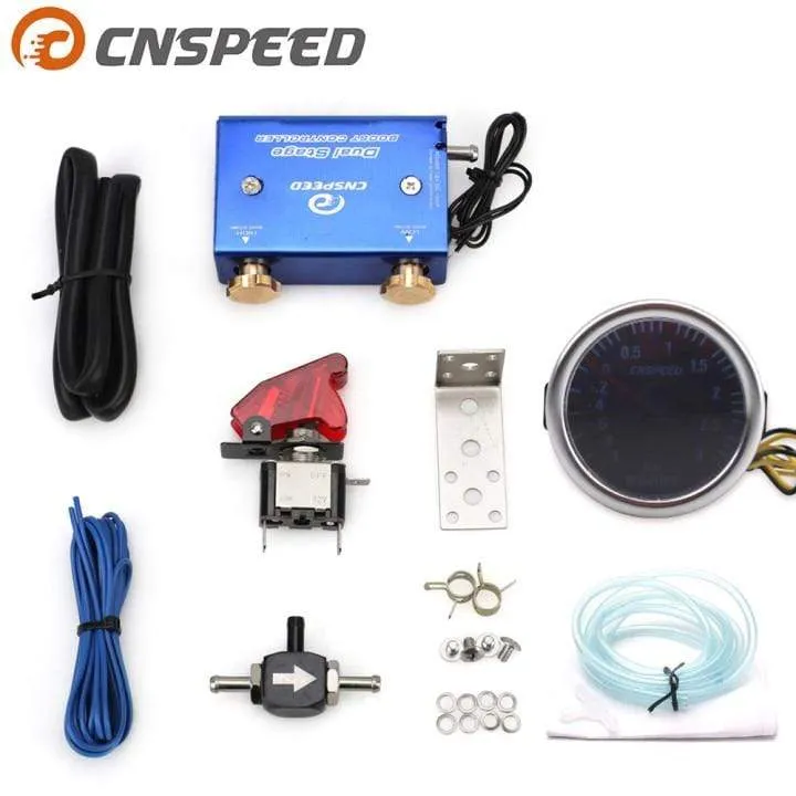2" 52mm Universal Auto LED 12V Turbo Boost Gauge PSI & BAR Pointer Digital Meter mit Turbolader Boost Electronic Controller