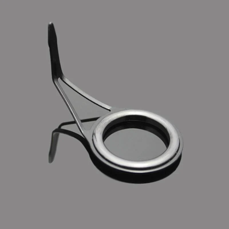 8 Stück Keramik-Angelrutenführung, ovale Angelruten-Augen, Führungen, Schnurringe, Stangen-Reparatur-Set, Rahmen aus Kohlenstoffstahl, JC