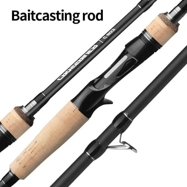 Angelrute 1.68 m 1.8 m 2.1 m 2.4 m 2.7 m 2/3 Abschnitt Casting Spinning Rod Lure 5-40g Reiserute Baitcasting Geschenk Rutenhülle