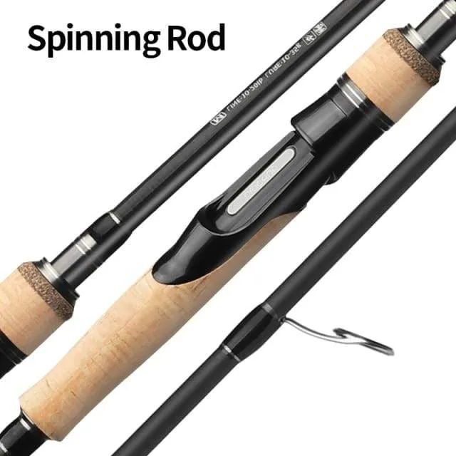 Angelrute 1.68 m 1.8 m 2.1 m 2.4 m 2.7 m 2/3 Abschnitt Casting Spinning Rod Lure 5-40g Reiserute Baitcasting Geschenk Rutenhülle