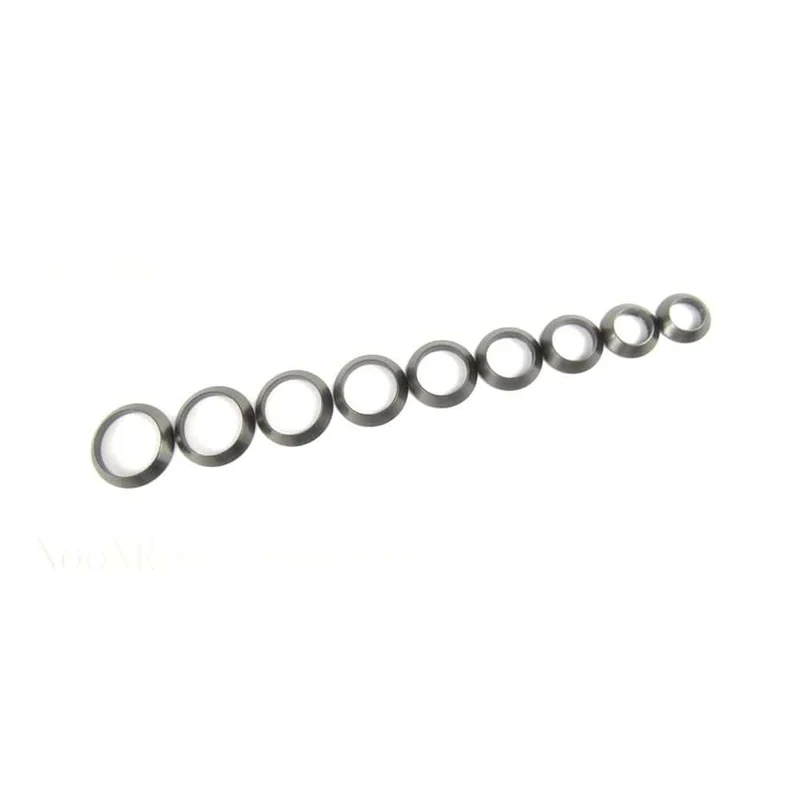 Dekorativer Ring Zierring für Angelruten-Wicklungskontrolle, DIY-Angelruten-Aluminiumteil, Reparaturkomponenten, Mischgröße