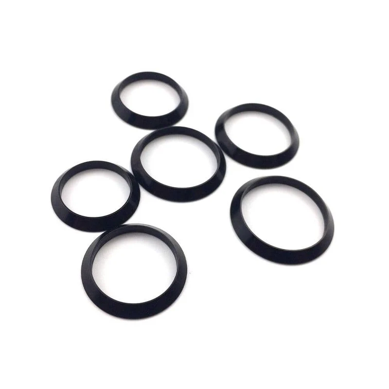 Dekorativer Ring Zierring für Angelruten-Wicklungskontrolle, DIY-Angelruten-Aluminiumteil, Reparaturkomponenten, Mischgröße
