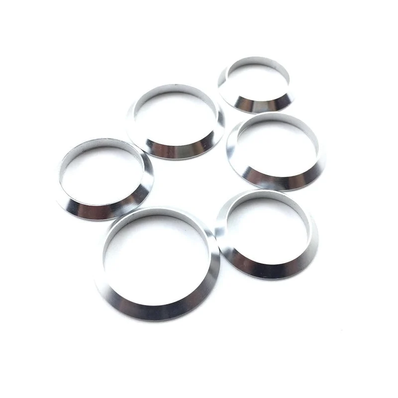 Dekorativer Ring Zierring für Angelruten-Wicklungskontrolle, DIY-Angelruten-Aluminiumteil, Reparaturkomponenten, Mischgröße