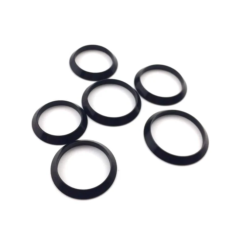 Dekorativer Ring Zierring für Angelruten-Wicklungskontrolle, DIY-Angelruten-Aluminiumteil, Reparaturkomponenten, Mischgröße