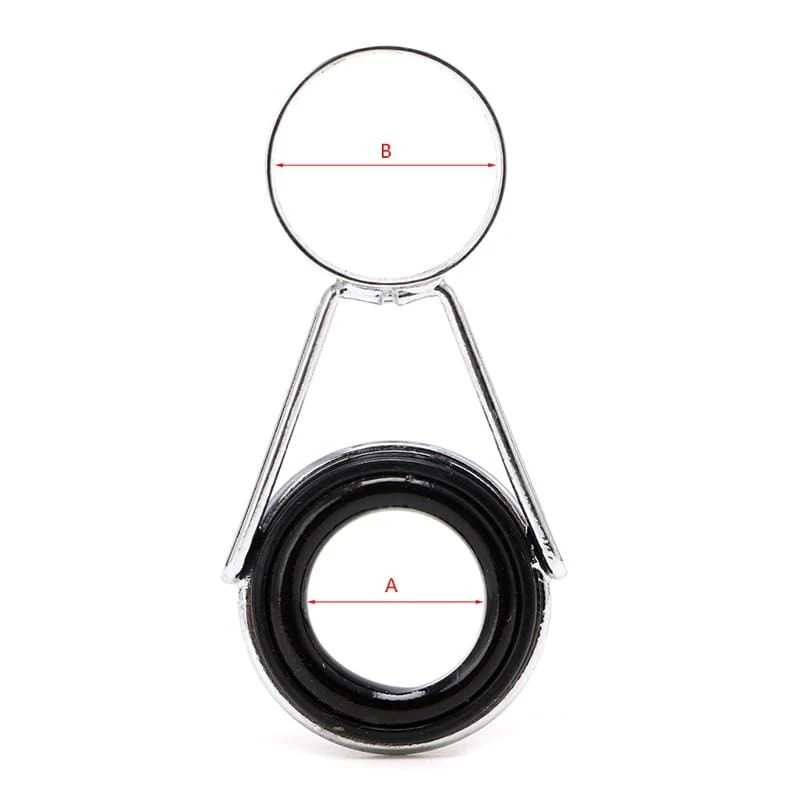 7-teiliges Set mit Teleskop-Angelrutenführungen, Top-Ring-Set, Floßreparatur-Zubehör, Angelrutenbau-Reparatur, Raibow Eye Line Ring