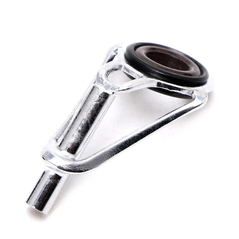 7-teiliges Set mit Teleskop-Angelrutenführungen, Top-Ring-Set, Floßreparatur-Zubehör, Angelrutenbau-Reparatur, Raibow Eye Line Ring
