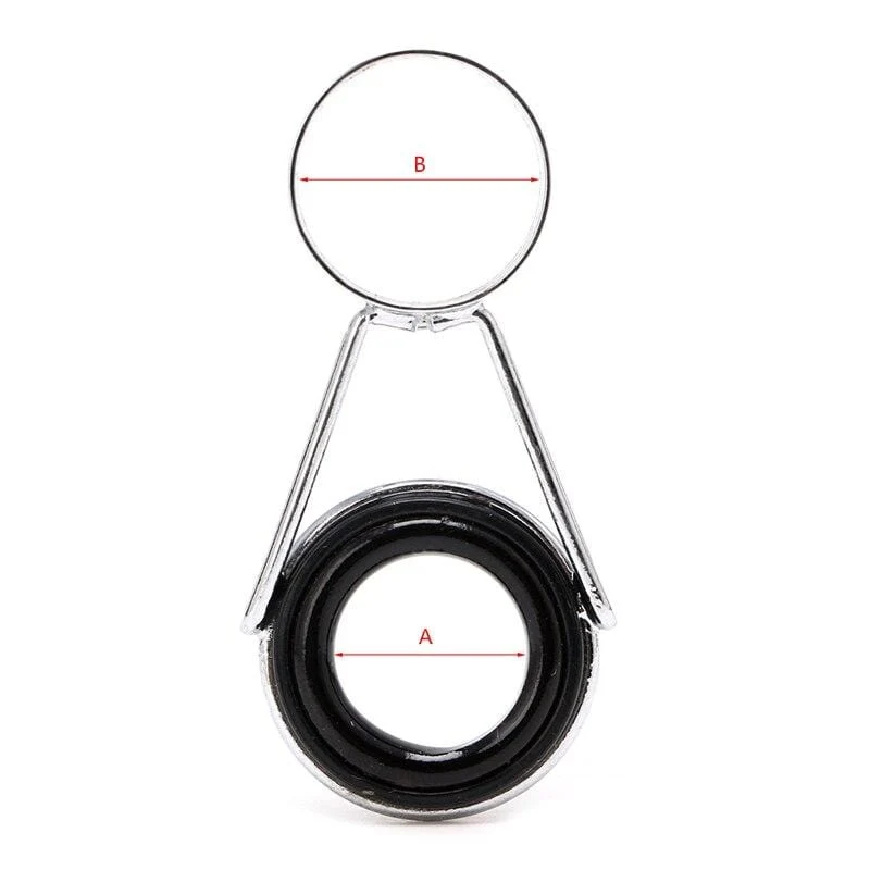7-teiliges Set mit Teleskop-Angelrutenführungen, Top-Ring-Set, Floßreparatur-Zubehör, Angelrutenbau-Reparatur, Raibow Eye Line Ring