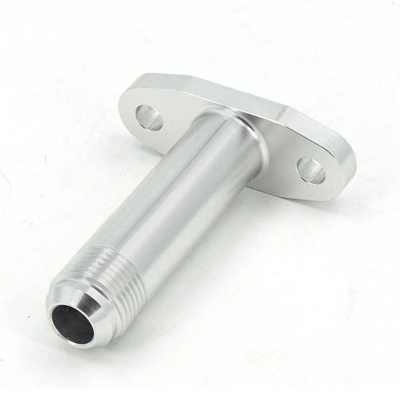 An10 Lochabstand 2"/51 Turbo Ölablass Rücklaufflansch Adapter Splitter CNC Prozess auslaufsicher für T3 T4 GT28 GT30 GT35 T25