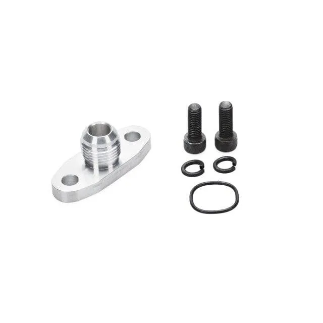 An10 Lochabstand 2"/51 Turbo Ölablass Rücklaufflansch Adapter Splitter CNC Prozess auslaufsicher für T3 T4 GT28 GT30 GT35 T25