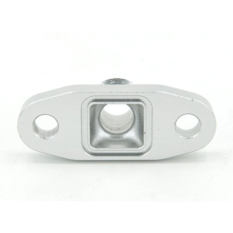 An10 Lochabstand 2"/51 Turbo Ölablass Rücklaufflansch Adapter Splitter CNC Prozess auslaufsicher für T3 T4 GT28 GT30 GT35 T25