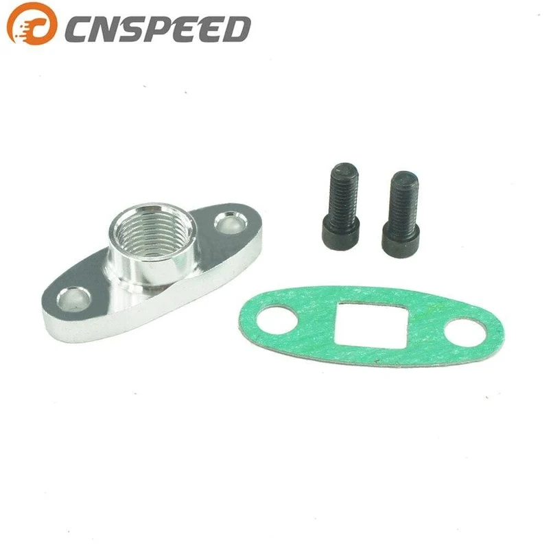 Turbo Öl ABLAUF Flansch Dichtung Adapter Kit Weibliche AN10 1/2 NPT Fitting T3 T4 GT32 GT37 GT40 Turbo YC100757