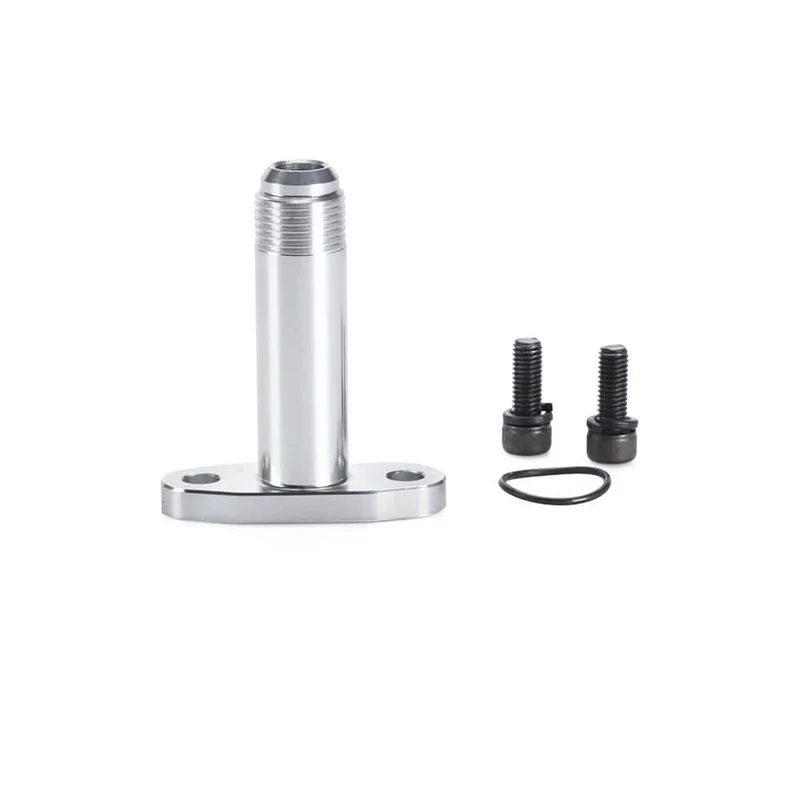 Turbo-Ölablass-Rücklaufflansch-Adapter AN10 Extended CNC Process auslaufsicher für T3 T4 GT28 GT30 GT35 T25 YC101456