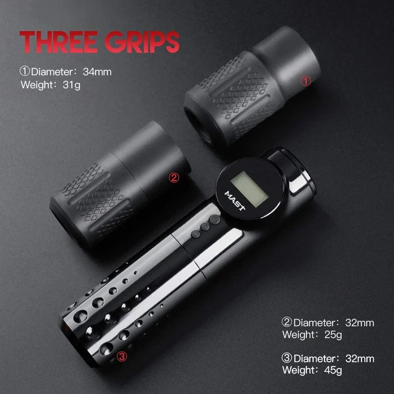 Rotary Tattoo Pen Mast Drahtlose Batteriestiftmaschine LED-Anzeige Permanent Make Up Maschine für Tätowierer
