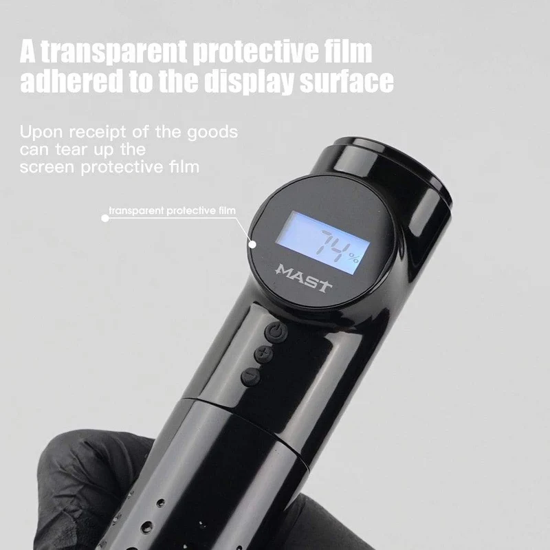 Rotary Tattoo Pen Mast Drahtlose Batteriestiftmaschine LED-Anzeige Permanent Make Up Maschine für Tätowierer