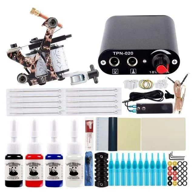 Tattoo-Kit Netzteil für Tattoo-Maschinen-Kit Pigmente für Permanent Make-up Tattoo-Set für Anfänger Tattoo-Maschine Full Set