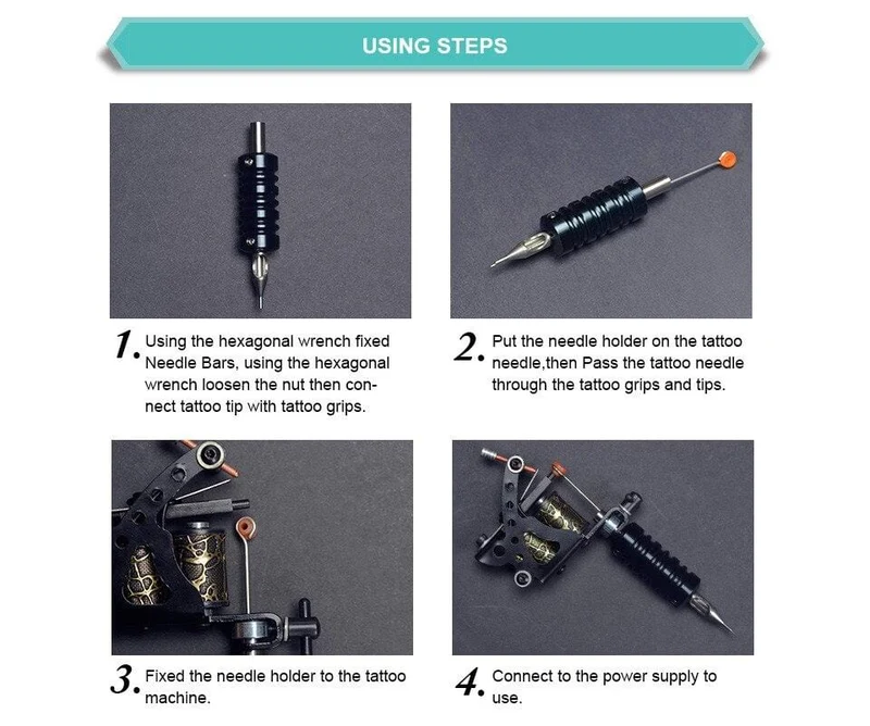 Tattoo-Kit Netzteil für Tattoo-Maschinen-Kit Pigmente für Permanent Make-up Tattoo-Set für Anfänger Tattoo-Maschine Full Set