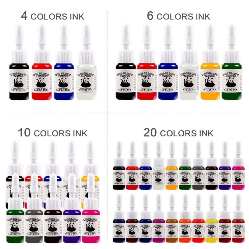 Tattoo-Kit Netzteil für Tattoo-Maschinen-Kit Pigmente für Permanent Make-up Tattoo-Set für Anfänger Tattoo-Maschine Full Set