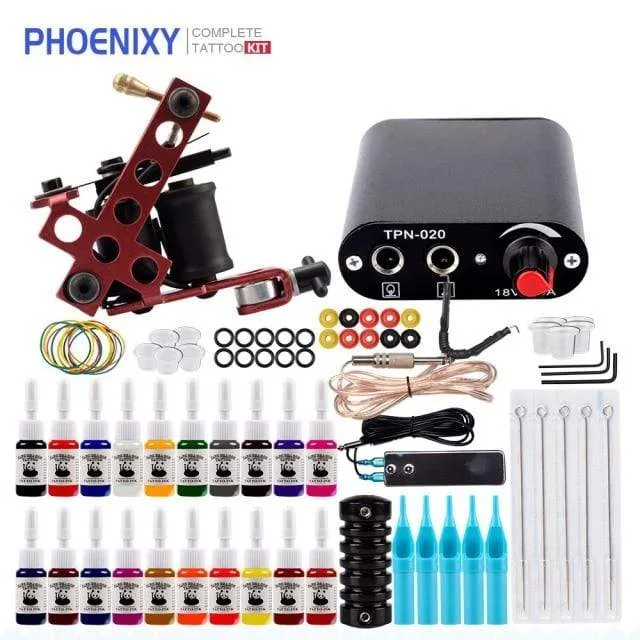 Tattoo-Kit Netzteil für Tattoo-Maschinen-Kit Pigmente für Permanent Make-up Tattoo-Set für Anfänger Tattoo-Maschine Full Set