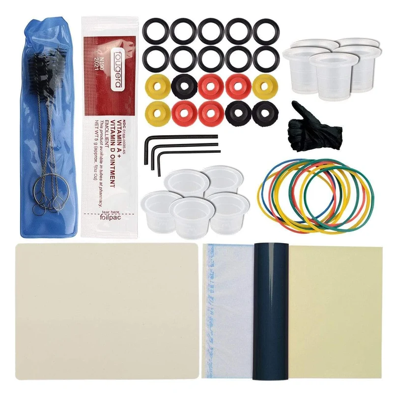 Tattoo-Kit Netzteil für Tattoo-Maschinen-Kit Pigmente für Permanent Make-up Tattoo-Set für Anfänger Tattoo-Maschine Full Set