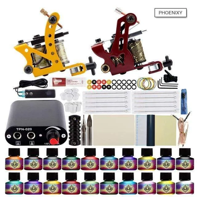Tattoo-Kit Netzteil für Tattoo-Maschinen-Kit Pigmente für Permanent Make-up Tattoo-Set für Anfänger Tattoo-Maschine Full Set