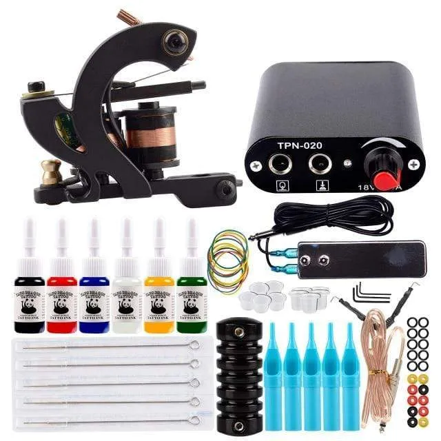 Tattoo-Kit Netzteil für Tattoo-Maschinen-Kit Pigmente für Permanent Make-up Tattoo-Set für Anfänger Tattoo-Maschine Full Set