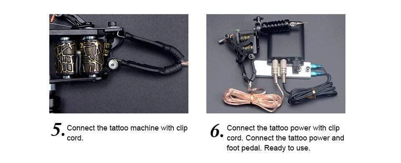 Tattoo-Kit Netzteil für Tattoo-Maschinen-Kit Pigmente für Permanent Make-up Tattoo-Set für Anfänger Tattoo-Maschine Full Set
