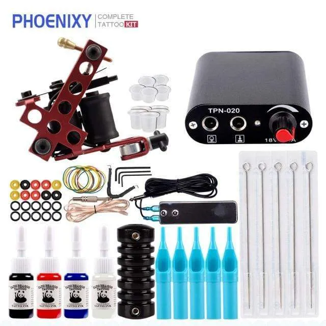 Tattoo-Kit Netzteil für Tattoo-Maschinen-Kit Pigmente für Permanent Make-up Tattoo-Set für Anfänger Tattoo-Maschine Full Set
