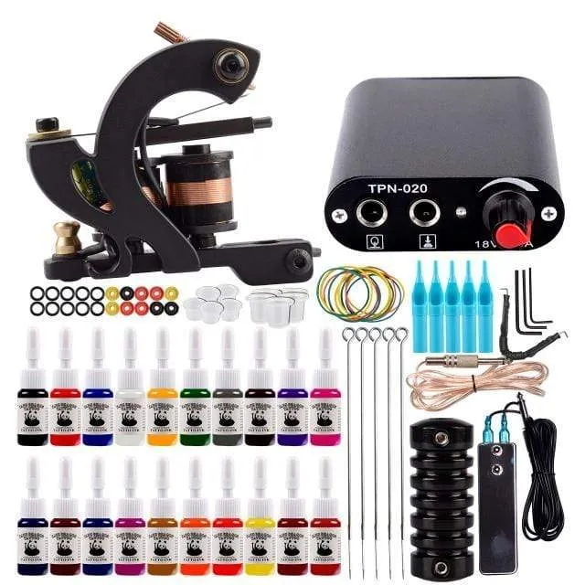 Tattoo-Kit Netzteil für Tattoo-Maschinen-Kit Pigmente für Permanent Make-up Tattoo-Set für Anfänger Tattoo-Maschine Full Set
