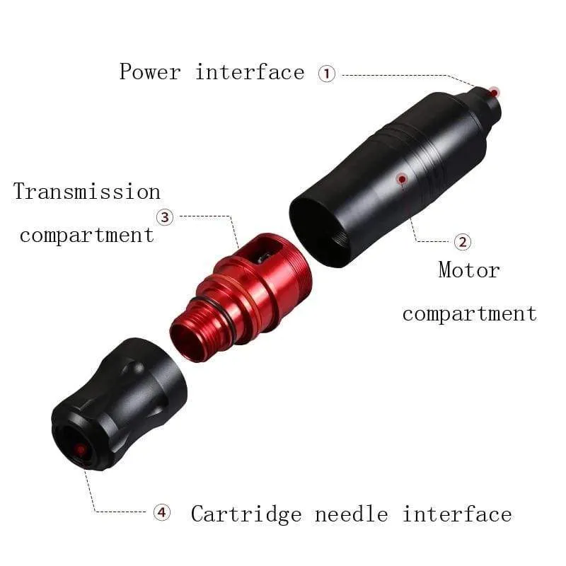 Professionelle Tattoo Maschine Kit Tattoo Netzteil Rotary Tattoo Stift Maschine Mit Patronen Nadel Für Tattoo Anfänger Künstler