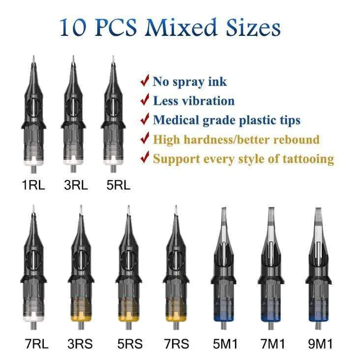 Professionelle Tattoo Maschine Kit Tattoo Netzteil Rotary Tattoo Stift Maschine Mit Patronen Nadel Für Tattoo Anfänger Künstler