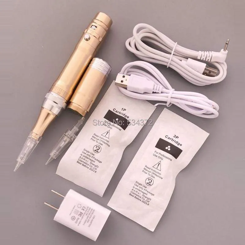 Drahtlose elektrische Tattoo-Maschine Professionelle Permanent Make-up Tattoo Augenbrauen Schönheit MTS Machine Pen