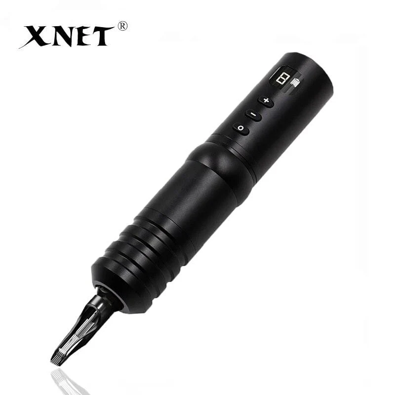Drahtlose Tattoo-Stift-Maschinenbatterie mit tragbarem bürstenlosem Motor mit digitaler LED-Anzeige Schnellladegerät für Tattoo-Geräte