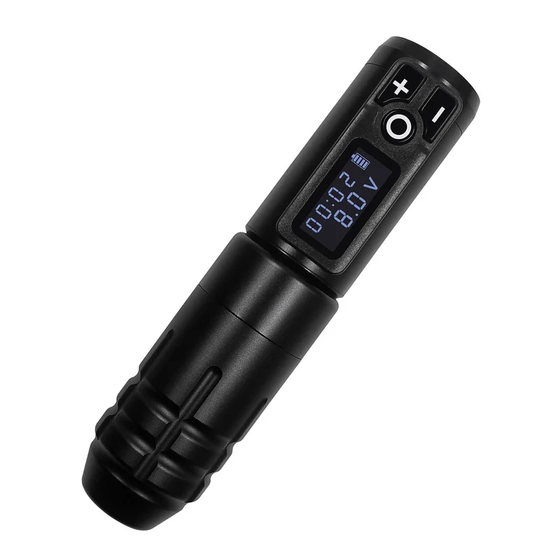 Tragbare kabellose Tattoo-Maschine, deutscher Motor, vibrationsarmer Rotary-Tattoo-Stift mit austauschbarer Batterie für Permanent-Make-up