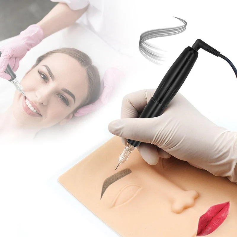 BMX Permanent Make-Up Maschine PMU Tattoo Maschine Kits Professionelle Tattoo Stift Für Augenbrauen Eyeliner Lip Tattoo Set P100LW002