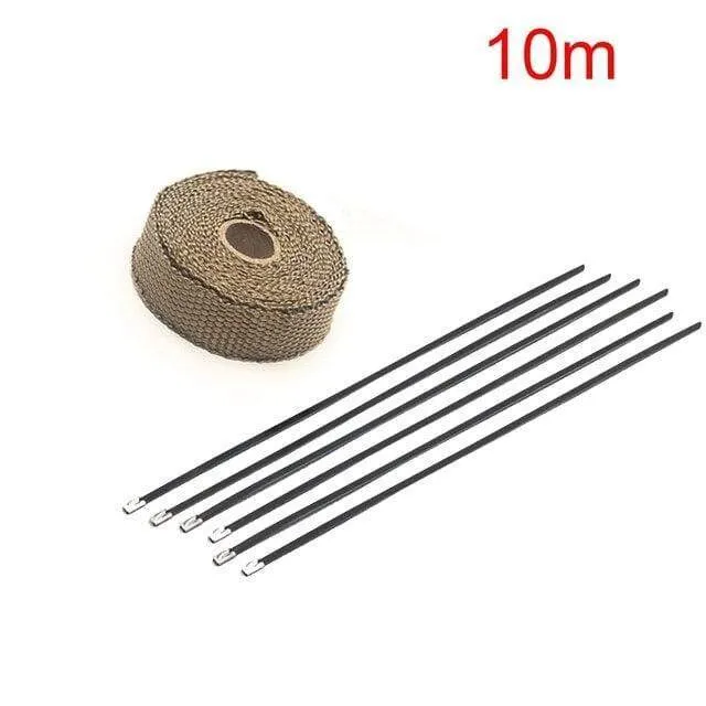 Motorrad Auspuffrohr Schutz Hitzeschild Insulat Wrap Für KAWASAKI Vulcan 900 Zzr 400 Er6F Vulcan 800 Ninja 650 Zx6R 2006