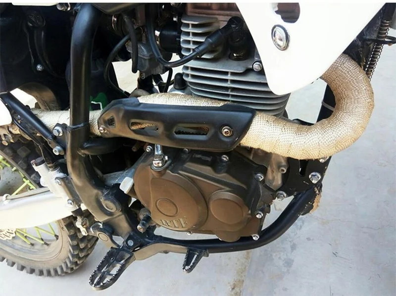 Motorrad Auspuffrohr Schutz Hitzeschild Insulat Wrap Für KAWASAKI Vulcan 900 Zzr 400 Er6F Vulcan 800 Ninja 650 Zx6R 2006