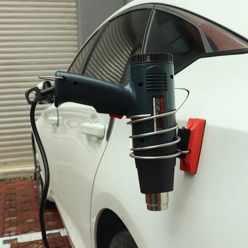 Auto Vinyl Wrap Magnetische Unterstützung Halterung für LCD Heißer Luft Wärme Pistole Magnet Eisen Ring Halter Auto Tönung Auto Aufkleber film Werkzeug