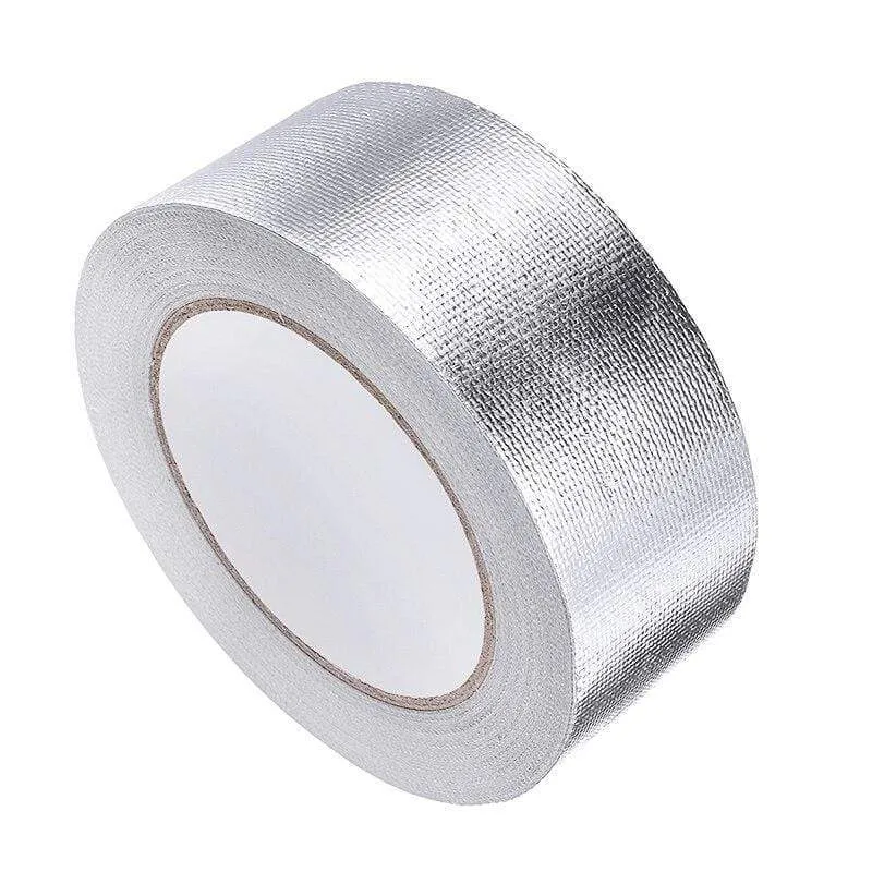 25 mt x 5 cm Auto Motorrad Aluminium Folie Hitzeschild Klebeband Auspuff Wrap Rohr Kanäle Hohe Temperatur Beständig reparatur Band