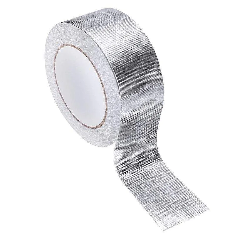 25 mt x 5 cm Auto Motorrad Aluminium Folie Hitzeschild Klebeband Auspuff Wrap Rohr Kanäle Hohe Temperatur Beständig reparatur Band