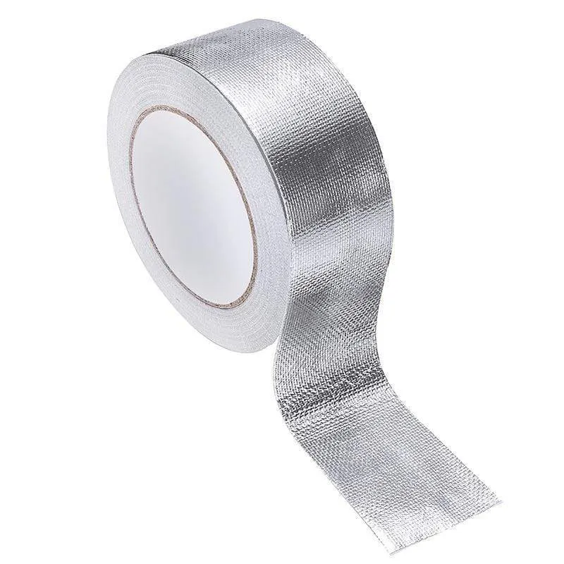 25 mt x 5 cm Auto Motorrad Aluminium Folie Hitzeschild Klebeband Auspuff Wrap Rohr Kanäle Hohe Temperatur Beständig reparatur Band