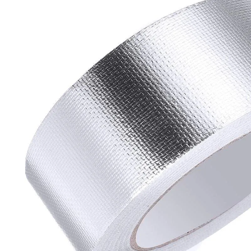 25 mt x 5 cm Auto Motorrad Aluminium Folie Hitzeschild Klebeband Auspuff Wrap Rohr Kanäle Hohe Temperatur Beständig reparatur Band