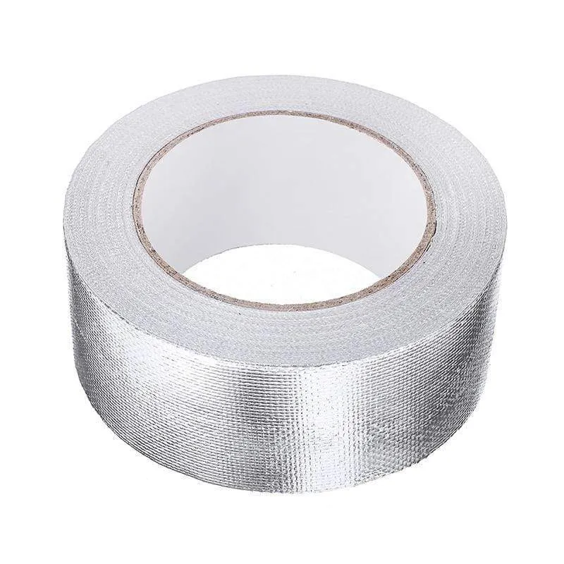 25 mt x 5 cm Auto Motorrad Aluminium Folie Hitzeschild Klebeband Auspuff Wrap Rohr Kanäle Hohe Temperatur Beständig reparatur Band